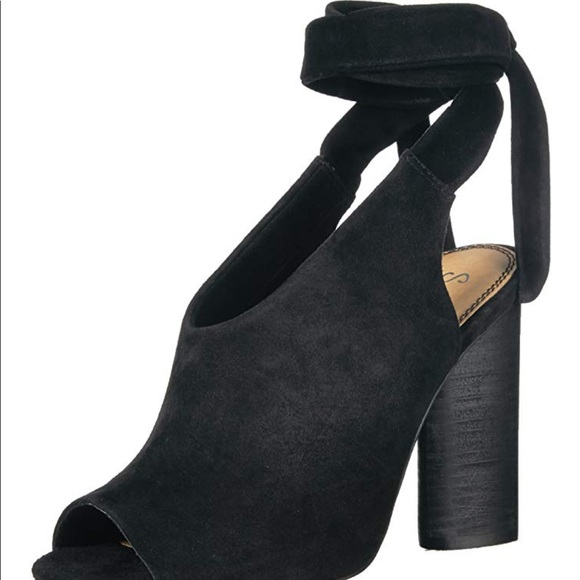 SPLENDID Black Navarro Open toe Heeled Sandal - Picture 2 of 6